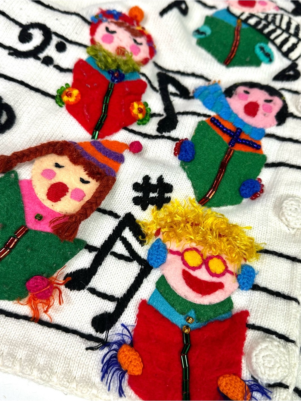 Michael Simon VINTAGE 1990s 3D Carole’s Sweater XL - Picture 7 of 11
